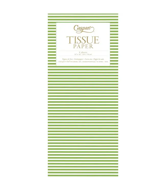 Mini Stripe Green Tissue