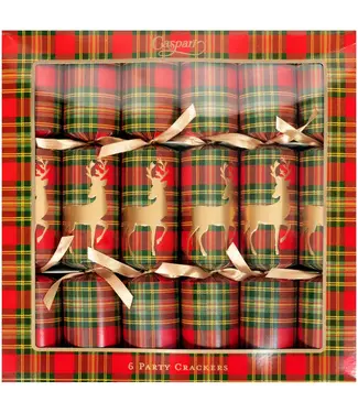 Reindeer Tartan Celebration Crackers
