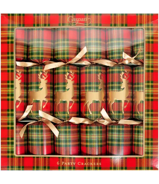 Reindeer Tartan Celebration Crackers