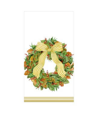 Magnolia Wreath Guest Towels