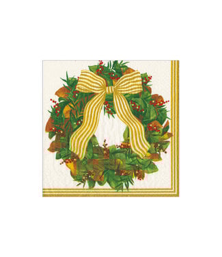 Magnolia Wreath Cocktail Napkins