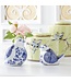 Blue & White Porcelain Floral Pattern Wing Detail Sitting Birds - Sold Individually