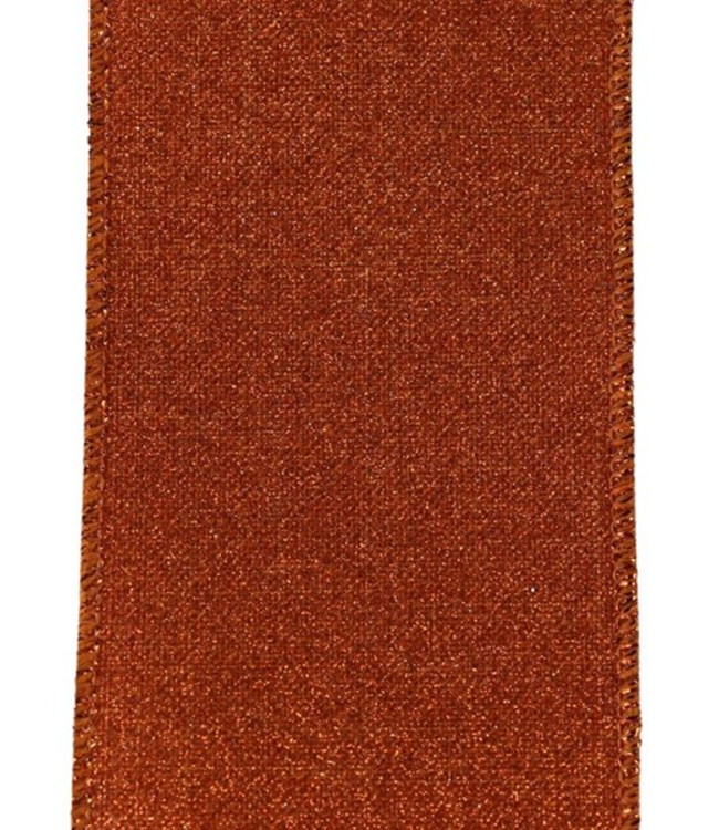 2.5"X10yd Fine Glitter On Royal Ribbon