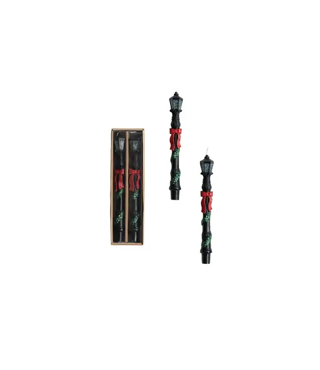 Unscented Lamp Post Shaped Taper Candles