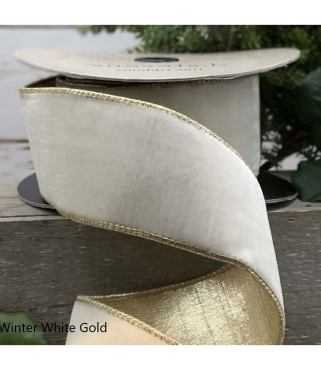 2.5" Lush Velvet Program Winter White Gold