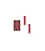Unscented Package Shaped Taper Candles in Box, Pink & Red