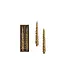 Unscented Tree Shaped Taper Candles Gold - Sold as Set