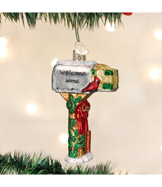 OLD WORLD CHRISTMAS Welcome Home Mailbox Ornament