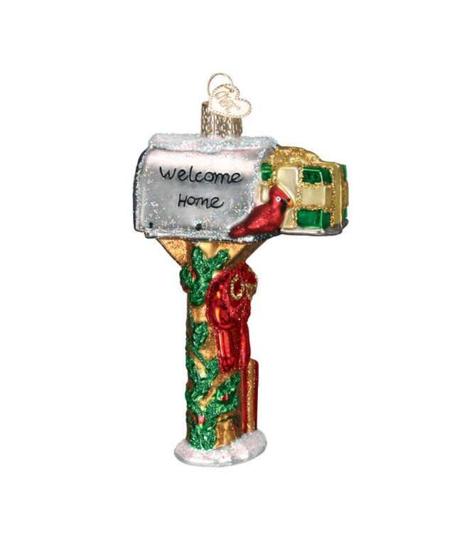 OLD WORLD CHRISTMAS Welcome Home Mailbox Ornament