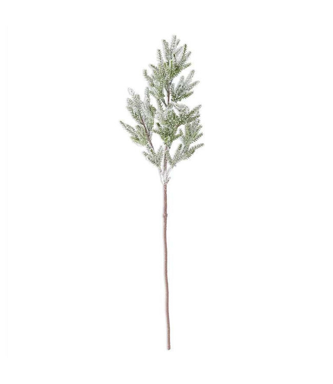 31 Inch Glittered Snowy Flocked Norfolk Pine Stem