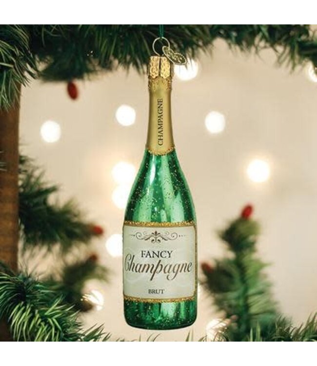 OLD WORLD CHRISTMAS Champagne Bottle Ornament