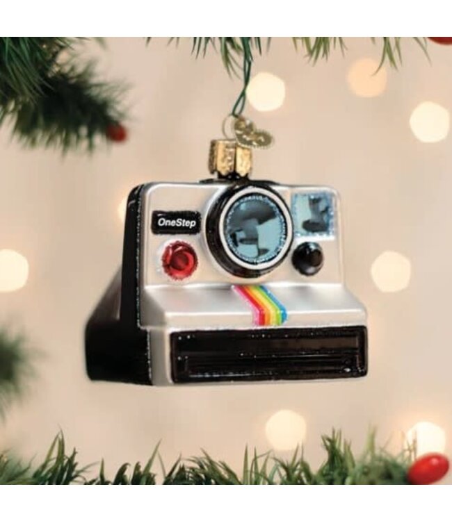 OLD WORLD CHRISTMAS Polaroid Onestep Camera Ornament