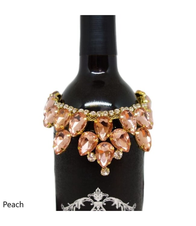 Princess Pear Shape Crystal Wine Collar