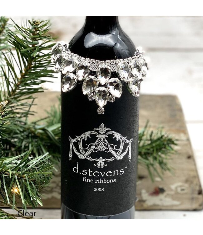 Princess Pear Shape Crystal Wine Collar