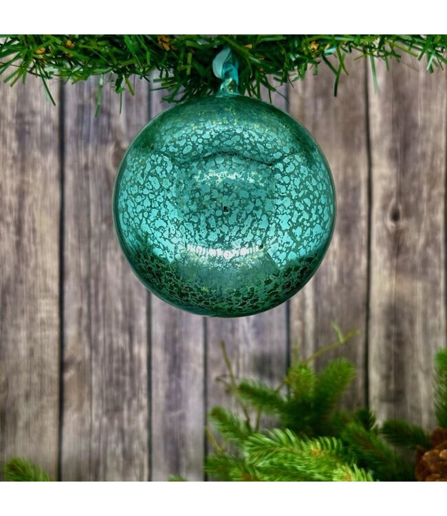 Mercury Glass Ornament Hand Blown Top