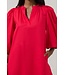 Victoria Shift Split Neck Mini Dress