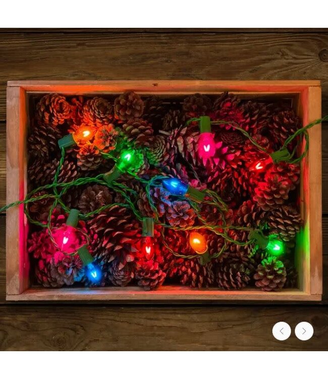Vintage Style LED Christmas Lights - C7 25-Light Set