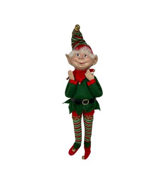 26 Inch Red & Green Posable Christmas Elf