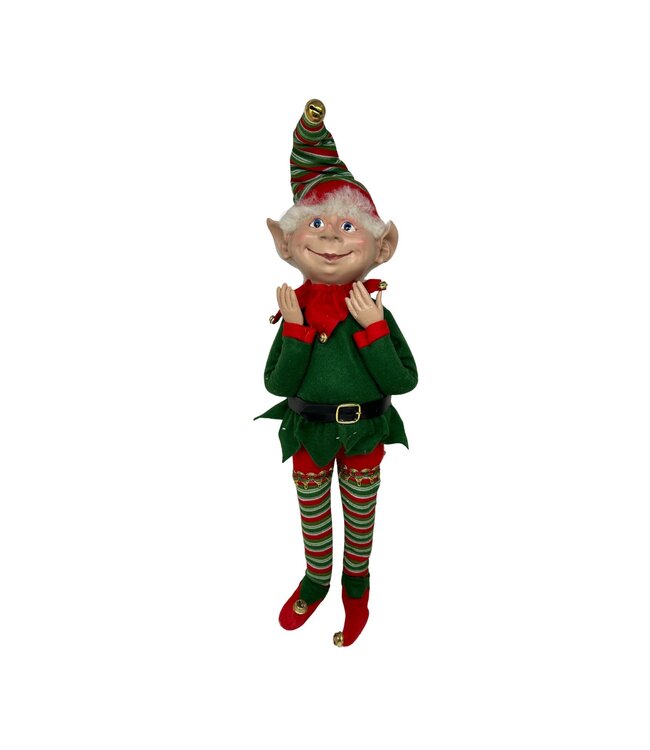 26 Inch Red & Green Posable Christmas Elf