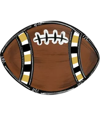 Door Hanger - Wood Football 24”