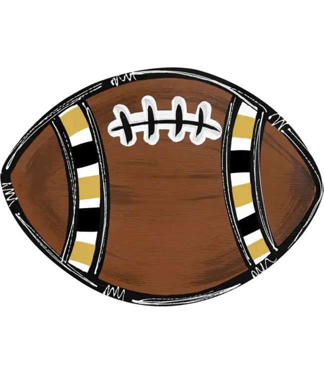Door Hanger - Wood Football 24”