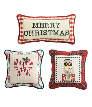 Needlepoint Christmas Pillows