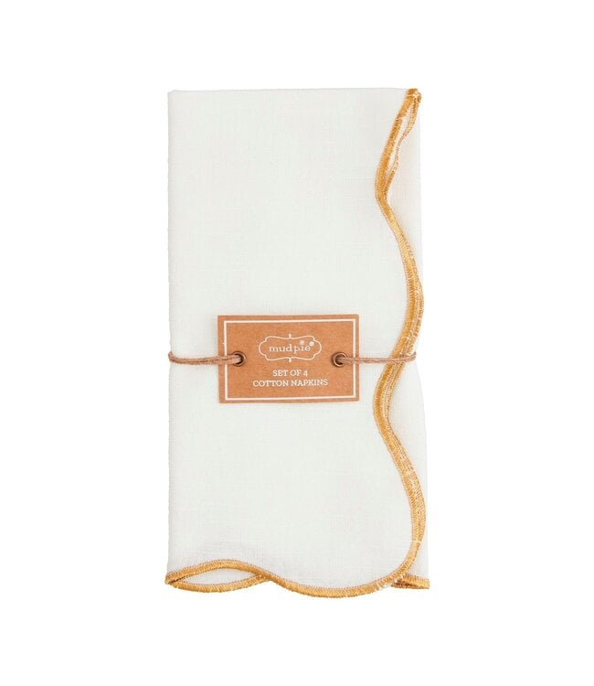 Gold Scallop Napkin Set
