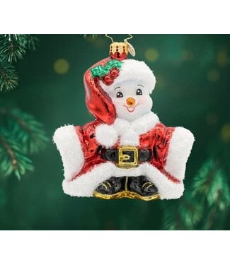 CHRISTOPHER RADKO Santa's Snowy Stand-In
