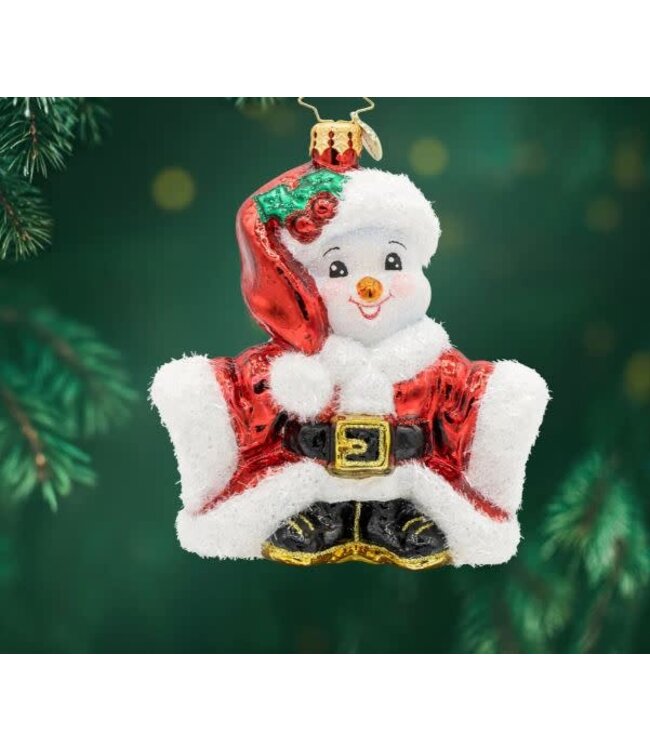 CHRISTOPHER RADKO Santa's Snowy Stand-In