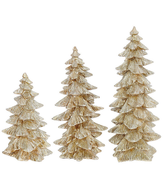 Gold Glitter Tree - Sold Individually