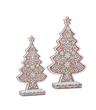 Frosted Gingerbread Tree - Sold Individually