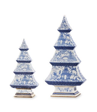 Blue Chinoiserie Tree - Sold Individually