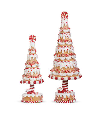 Gingerbread and Peppermint Tree - Sold Individually