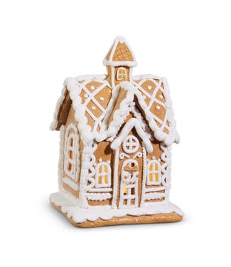 7.75" Lighted Gingerbread House