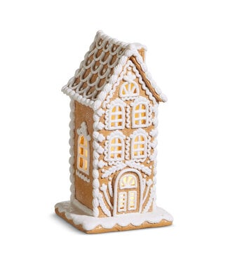 10" Lighted Gingerbread House
