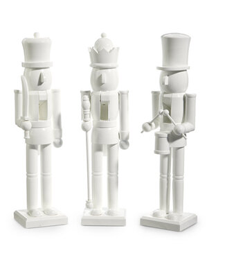 15" White Nutcracker - Sold Individually