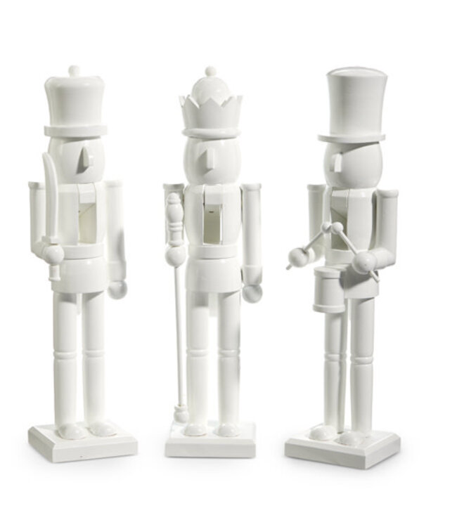 15" White Nutcracker - Sold Individually