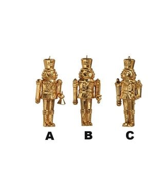 5" Gold Nutcracker Ornament - Sold Individually