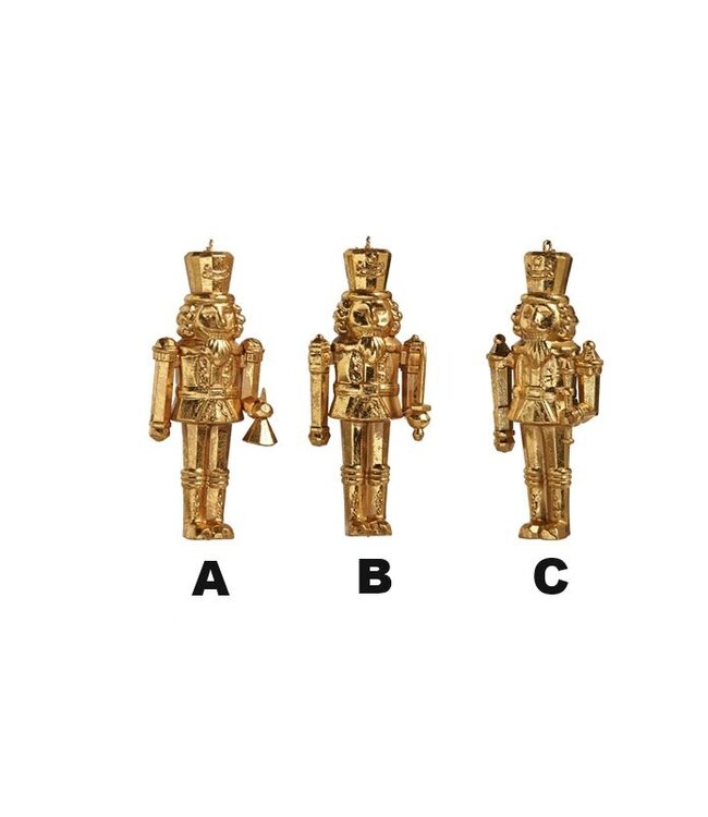 5" Gold Nutcracker Ornament - Sold Individually
