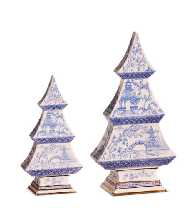 Blue Chinoiserie Tree - Sold Individually