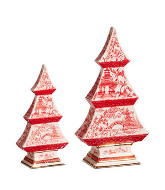 Red Chinoiserie Tree - Sold Individually