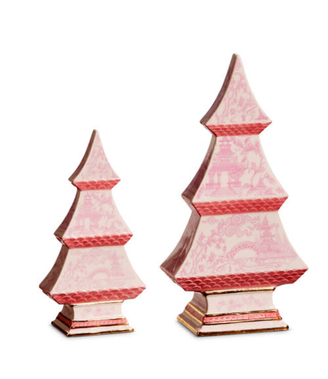 Pink Chinoiserie Tree - Sold Individually