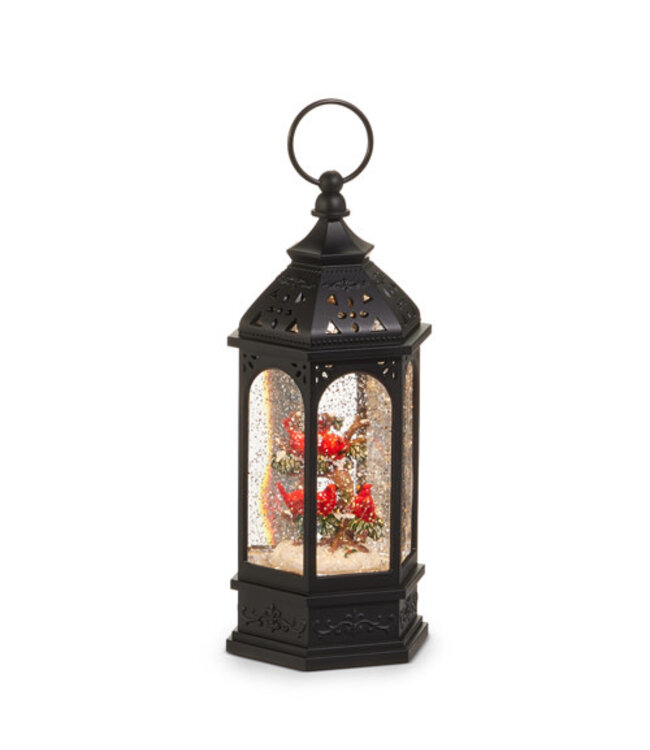 9" Cardinal Lighted Water Lantern