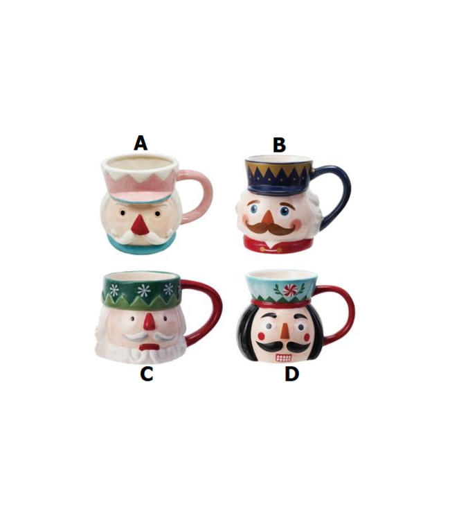 Ceramic Nutcracker Mug - Sold Individually