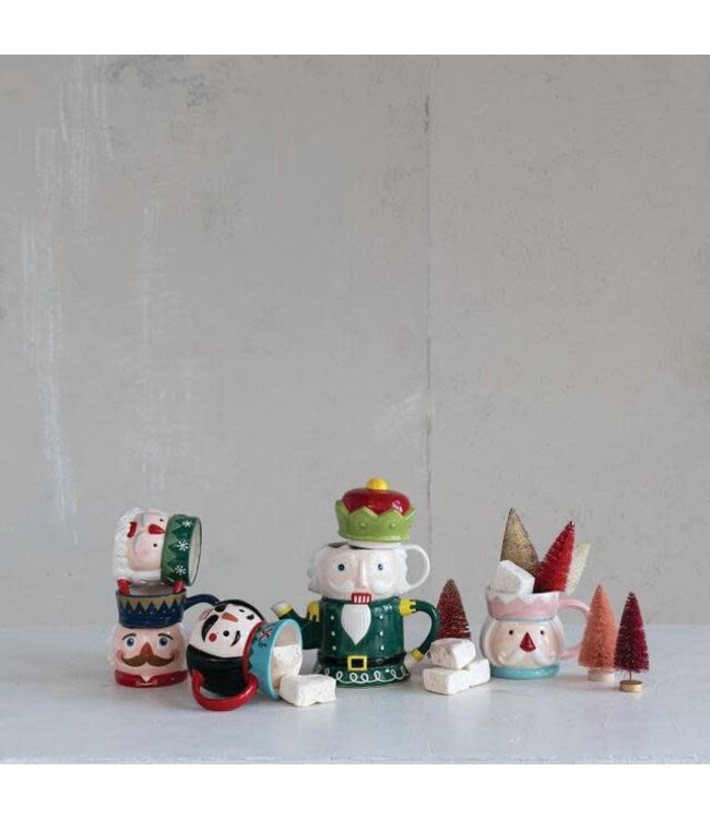 Ceramic Nutcracker Mug - Sold Individually