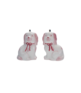 Stoneware Dog Taper Holder - Sold Individually