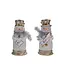 Resin Snowman w Scarf & Sign - Sold Individually