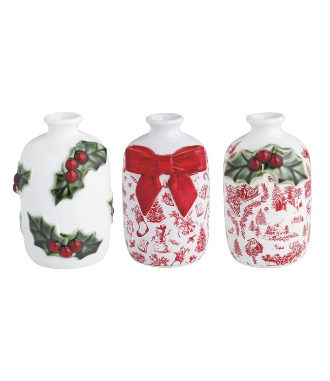 Toile Bud Vases