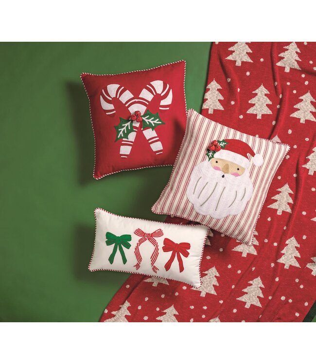 Whimsy Christmas Embroidered Pillows - Sold Individually