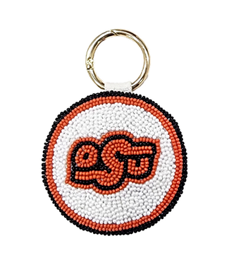 OSU Beaded Keychain